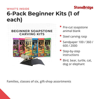 6-Pack Beginner Kits (1 of each) - what's inside