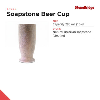 Soapstone Beer Cup from Stonebridge Imports