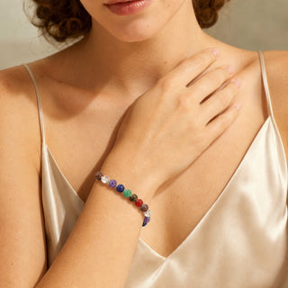 Chakra Stones Bracelet - 8mm from Stonebridge Imports