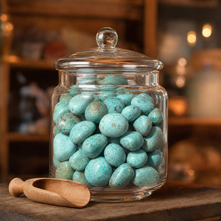 Chrysocolla Light A Tumbled Stones - Peru from Stonebridge Imports