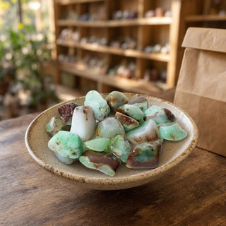 Chrysoprase A Tumbled Stones - Australia from Stonebridge Imports