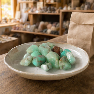 Chrysoprase E Tumbled Stones - Brazil from Stonebridge Imports