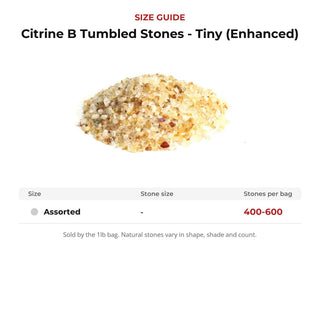 Citrine B Tumbled Stones - Tiny (Enhanced) from Stonebridge Imports