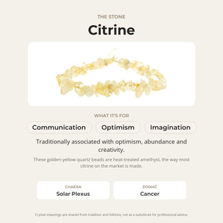 Citrine Chip Bracelet (Enhanced) from Stonebridge Imports