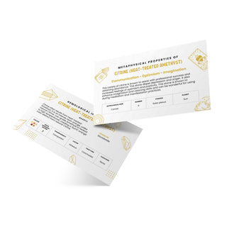 Stone Meaning Cards - Citrine - 10 Pack from Stonebridge Imports