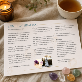 The Crystal Healing Bundle - eBook - printable pages in use