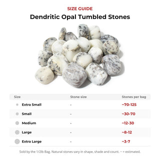 Dendritic Opal Tumbled Stones from Stonebridge Imports