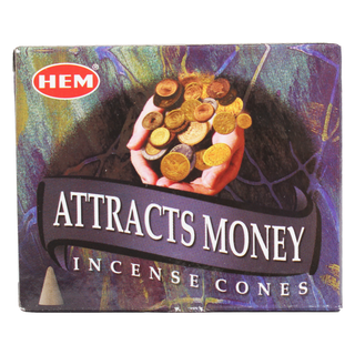 Attracts Money Hem Incense Cones - 10 Pack from Stonebridge Imports
