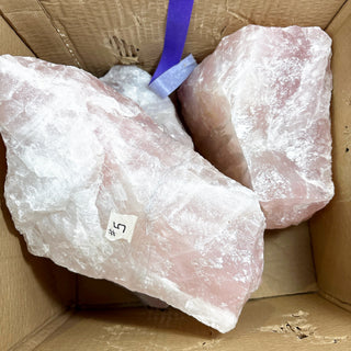 Rose Quartz E Chunk Case - 18kg from Stonebridge Imports