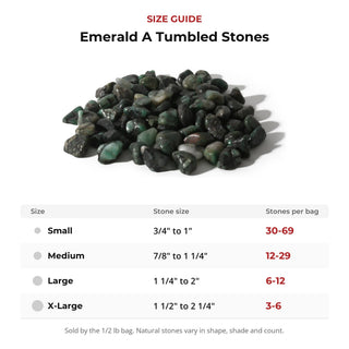 Emerald A Tumbled Stones from Stonebridge Imports