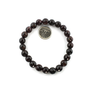 Garnet B Faceted Round Bracelet - 8mm from Stonebridge Imports