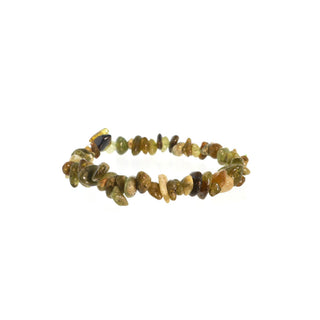 Garnet Bead Bracelet Green Chip from Stonebridge Imports