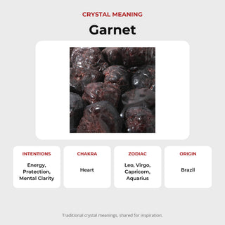 Garnet A Tumbled Stone - Free Form - 1lb from Stonebridge Imports