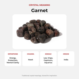 Garnet Tumbled Stone 'B' (India) - 1lb bag from Stonebridge Imports