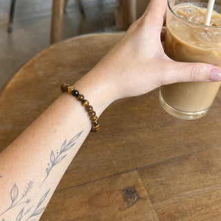 Gold Tiger's Eye Bead Bracelet from Stonebridge Imports