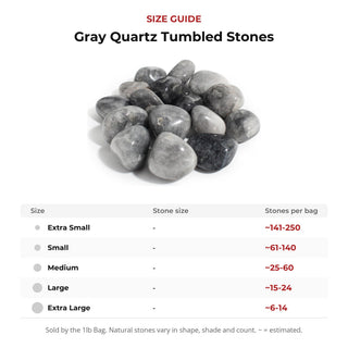 Gray Quartz Tumbled Stones from Stonebridge Imports