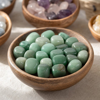 Green Aventurine Tumbled Stones - China from Stonebridge Imports