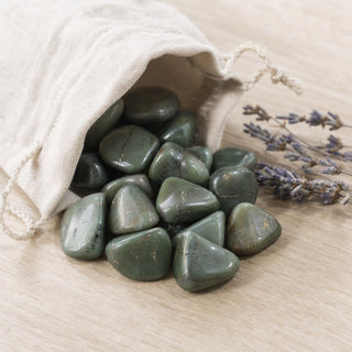 Green Chalcedony Tumbled Stones from Stonebridge Imports