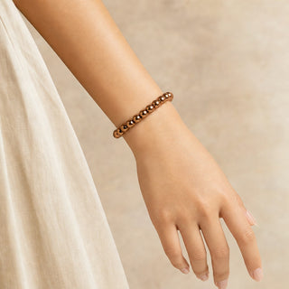 Hematite Round Copper Bracelet - 8mm from Stonebridge Imports