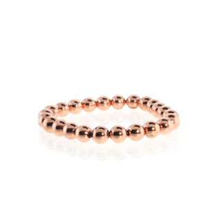 Hematite Electroplated Bead Bracelet (Enhanced) 8mm Copper from Stonebridge Imports
