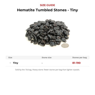 Hematite Tumbled Stones - Tiny from Stonebridge Imports