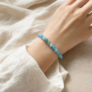 Hemimorphite Round Bracelet - 8mm from Stonebridge Imports