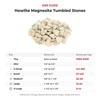 Howlite Magnesite Tumbled Stones from Stonebridge Imports
