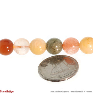 Rutilated Quartz Bead Strand from Stonebridge Imports