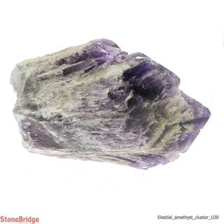 Amethyst Elestial Quartz Cluster U#30 - 8" from Stonebridge Imports