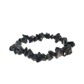 Obsidian Bead Bracelet Black Chip   from Stonebridge Imports