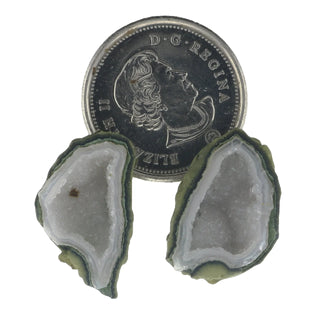 Agate Mini Geode Pair #2 - 15Mm to 20Mm    from Stonebridge Imports