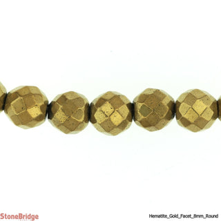 Gold Hematite Bead Strand (Enhanced) from Stonebridge Imports