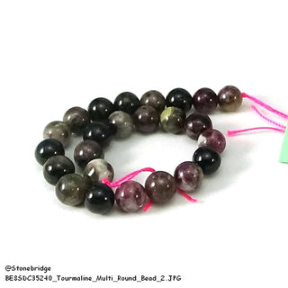 Multi-Colour Tourmaline Bead Strand 7" - 8mm from Stonebridge Imports