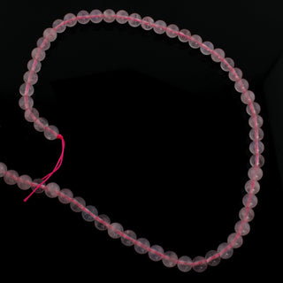 Rose Quartz Bead Strand 15" - 6mm from Stonebridge Imports