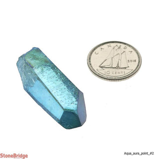 Aqua Aura Crystal Point #2 - 12G Bag    from Stonebridge Imports