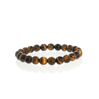 Gold Tiger's Eye Bead Bracelet 8mm from Stonebridge Imports