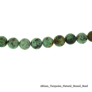 Turquoise African Round Strand - 8mm from Stonebridge Imports