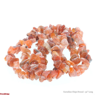 Carnelian A Bead Strand 32" - 5-8mm Chip from Stonebridge Imports