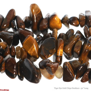 Tiger Eye Gold Chip Strands - 3mm to 5mm    from Stonebridge Imports