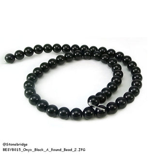 Black Onyx Bead Strand from Stonebridge Imports