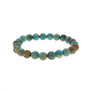 Blue Impression Jasper Round Bracelet - 8mm (Enhanced) from Stonebridge Imports