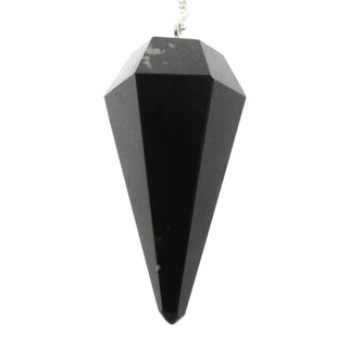 Black Tourmaline Pendulum 6 Facet & Bead - 3 Pack from Stonebridge Imports