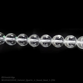 Natural Quartz - A - Round Strand 15" - 8mm    from Stonebridge Imports