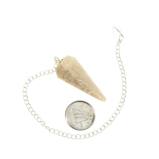 Cream Moonstone Pendulum 6 Facet & Bead - 3 Pack from Stonebridge Imports