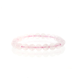 Rose Quartz Bead Bracelet 8mm Faceted from Stonebridge Imports