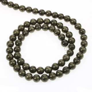 Pyrite Bead Strand 15" - 6mm from Stonebridge Imports