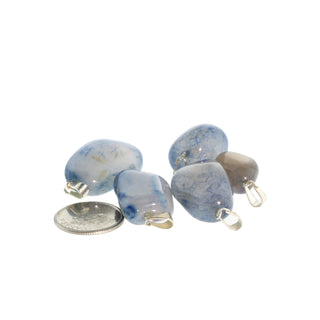 Agate Blue Tumbled Pendants - 5 Pack    from Stonebridge Imports