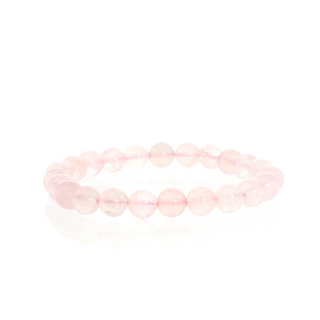 Rose Quartz Bead Bracelet 8mm from Stonebridge Imports