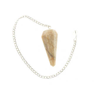 Cream Moonstone Pendulum 6 Facet & Bead - 3 Pack from Stonebridge Imports
