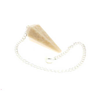 Cream Moonstone Pendulum 6 Facet & Bead - 3 Pack from Stonebridge Imports